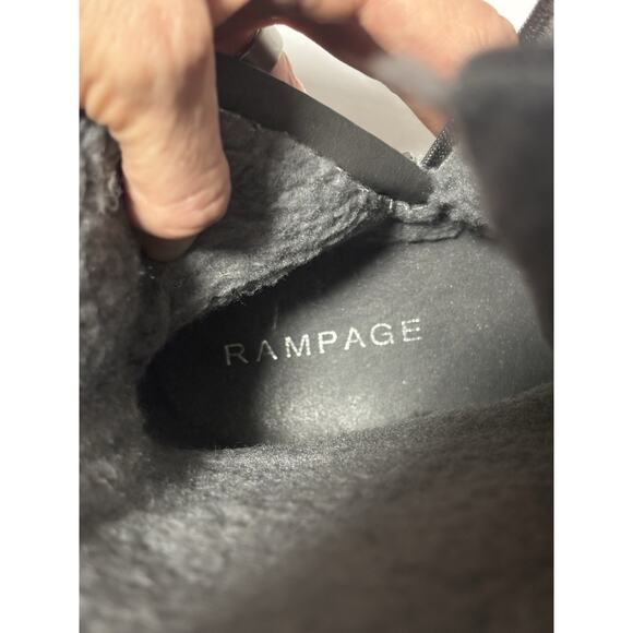 Rampage Jennis Women's 8 Gray Side Zip Mid Calf Boots Winter Cozy Biker Sexy - Picture 6 of 9